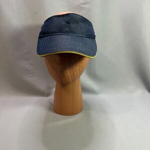 McDonald's Employee Uniform Visor Hat One Size Navy Blue Adjustable Snapback